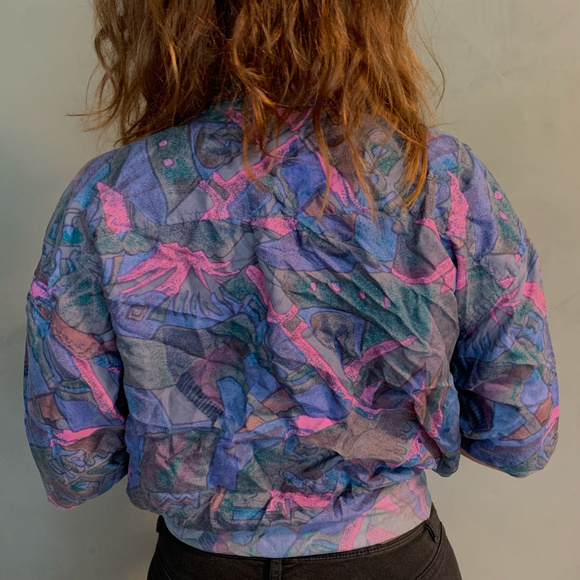 Vintage 90s Grunge 100% Silk Button Up Shirt - Picture 5 of 5